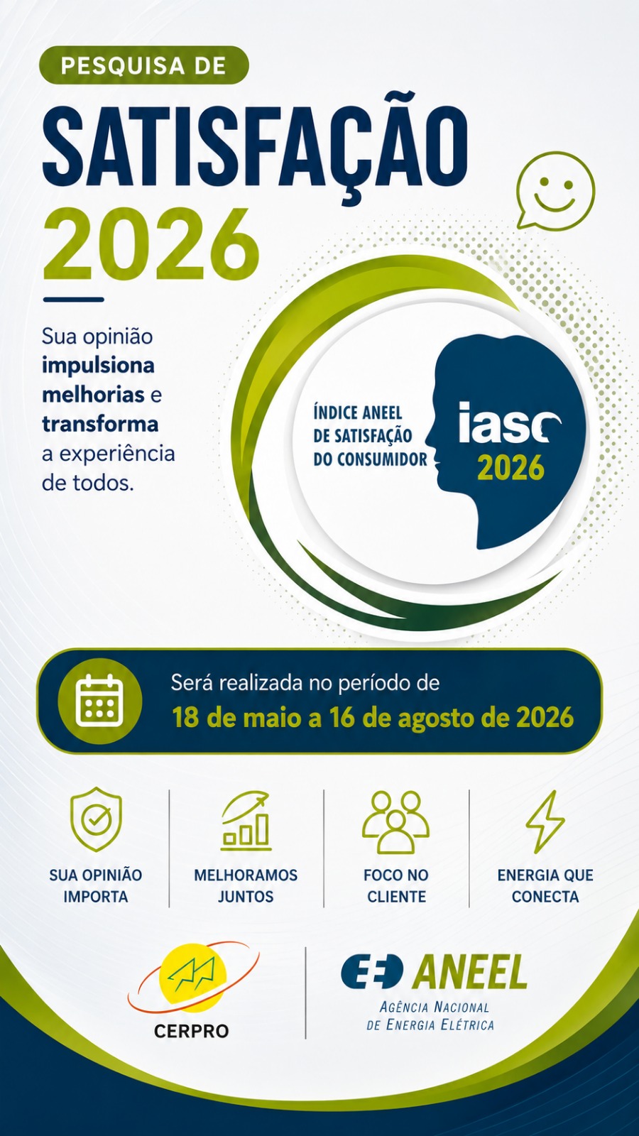 Pesquisa de satisfação 2026